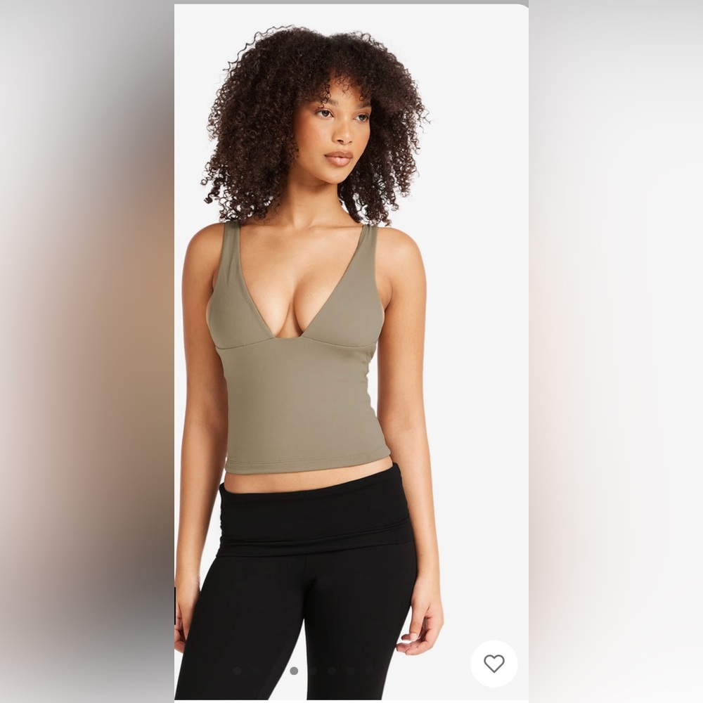 Serenity top with tags in vintage khaki size small